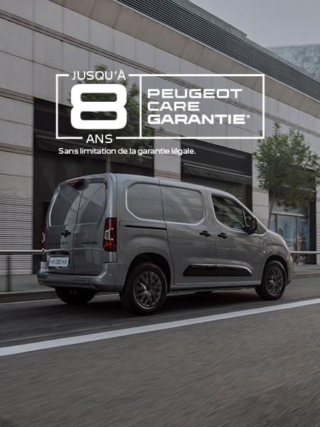 PEUGEOT E-Partner and PEUGEOT CARE logo