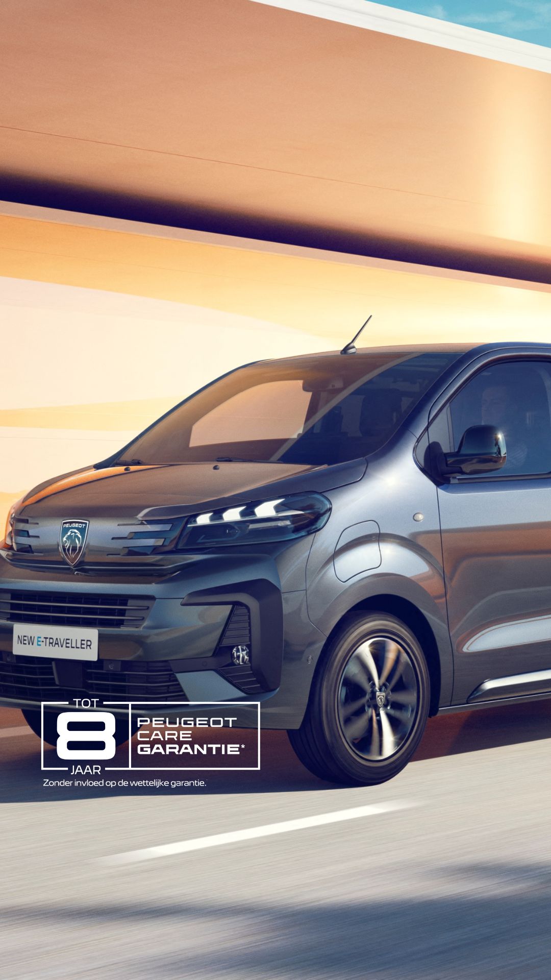 New PEUGEOT E-TRAVELLER front view