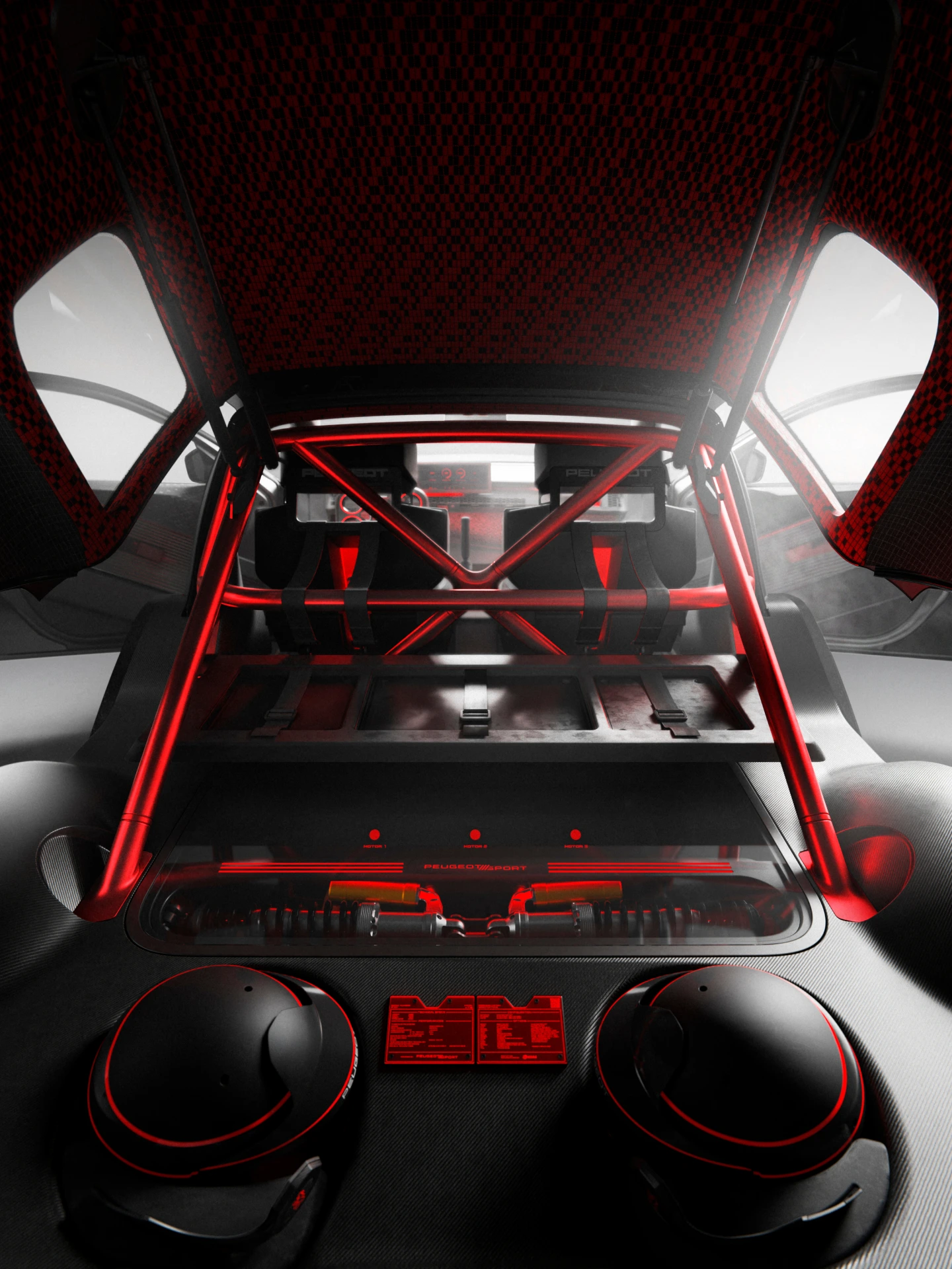 PEUGEOT E-T16 Concept, open achterkant.