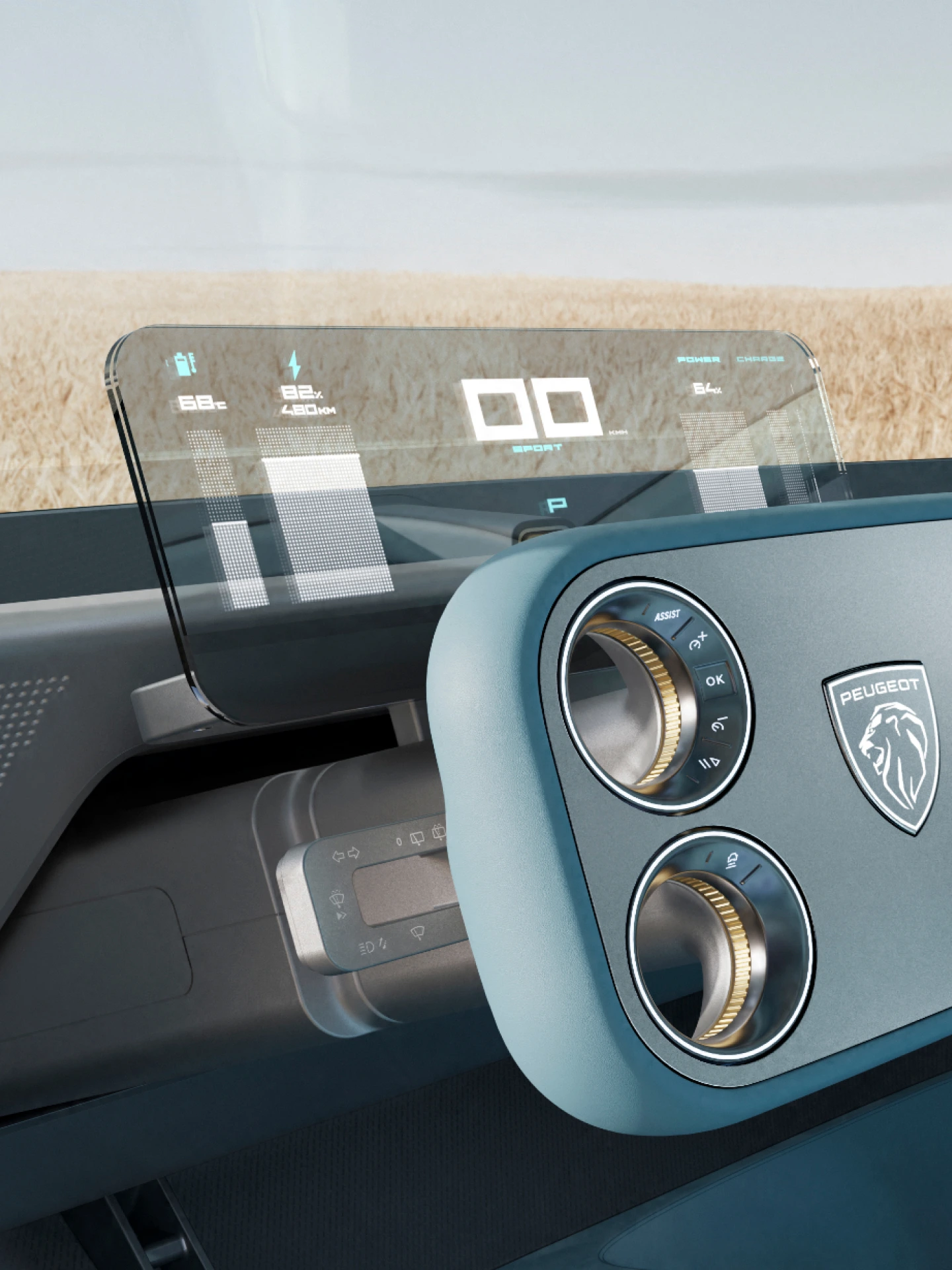 PEUGEOT RCZ Vision en zijn transparante instrumentenpaneel