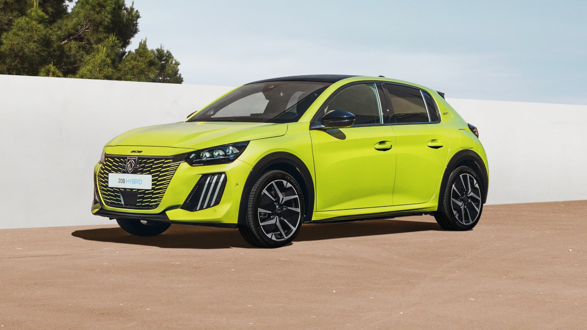 PEUGEOT 208 hybride vooraanzicht