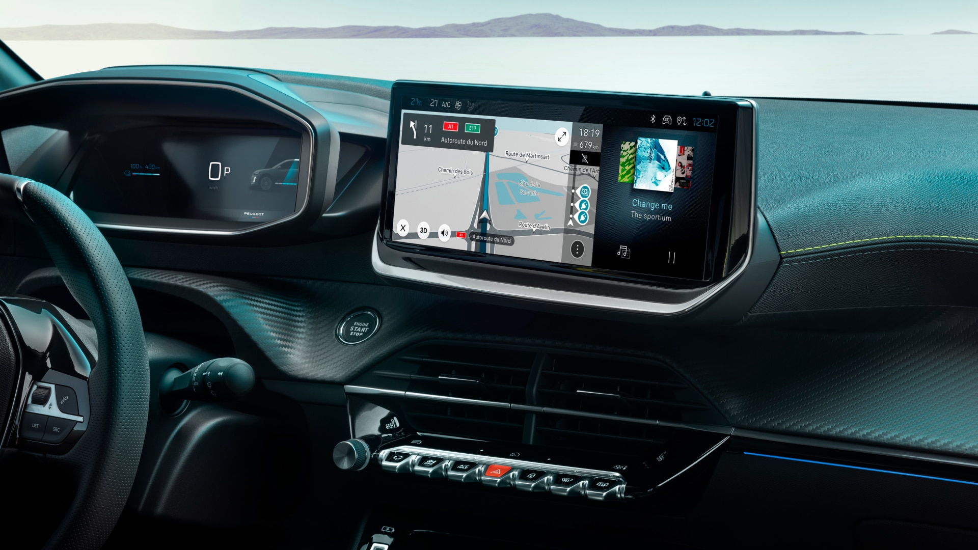 PEUGEOT 208 hybride aanraakscherm