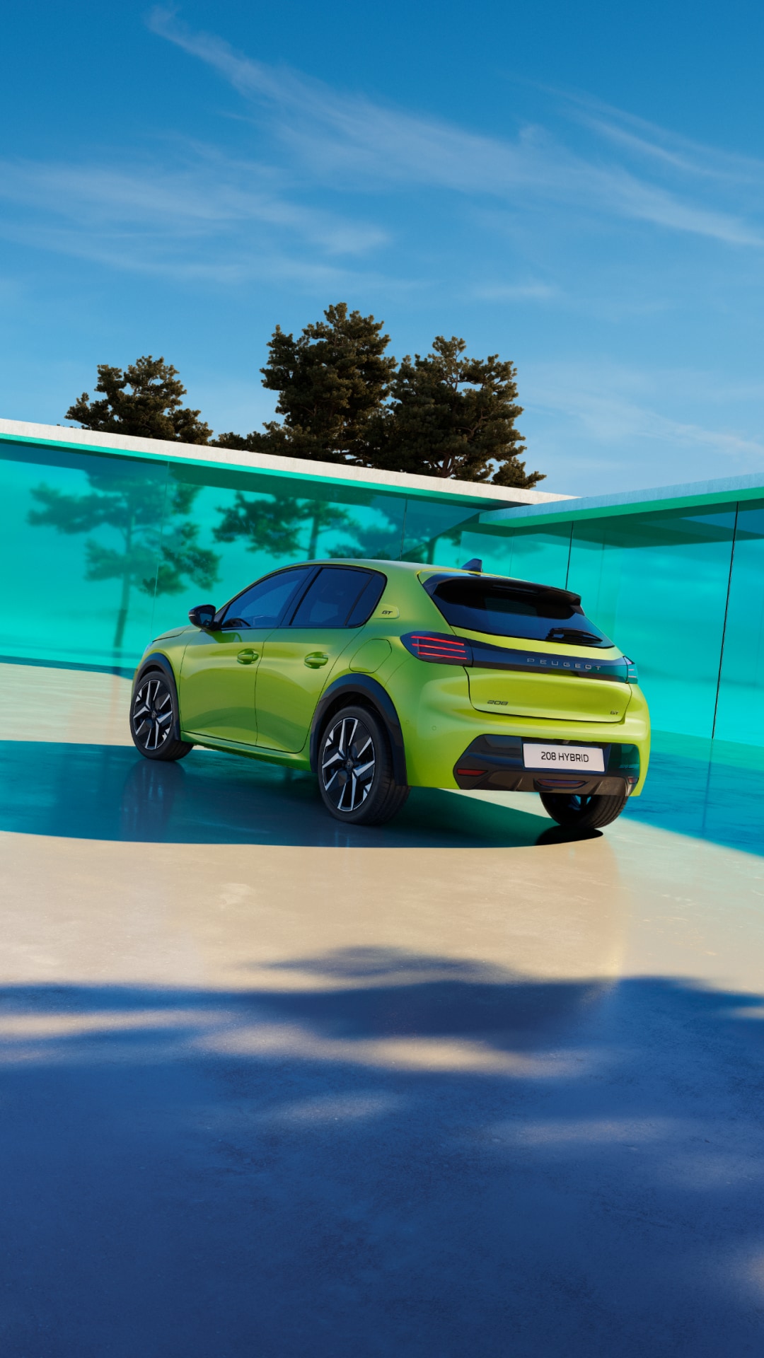 PEUGEOT 208 hybride vue arrière