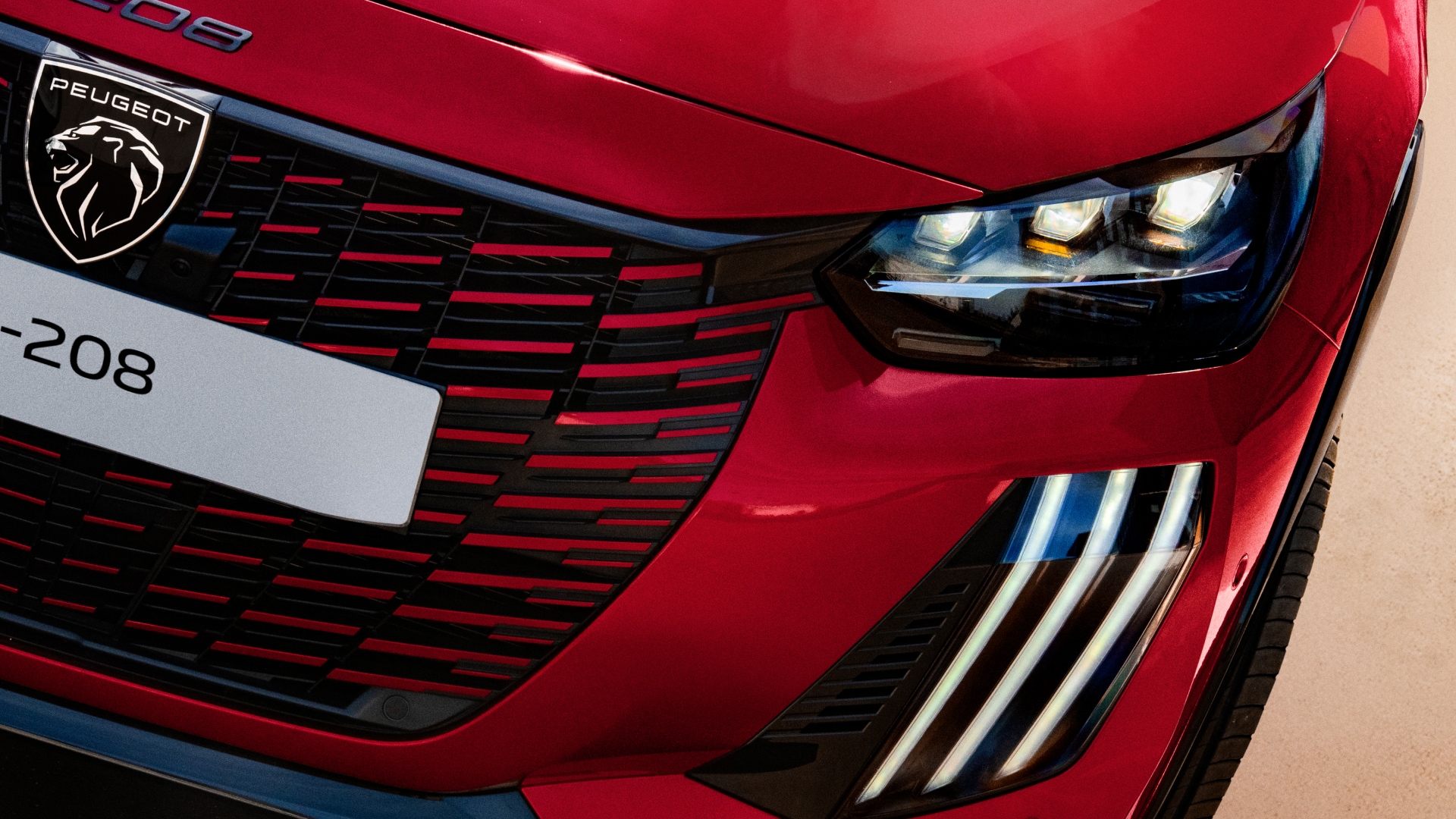 PEUGEOT E-208 vooraanzicht