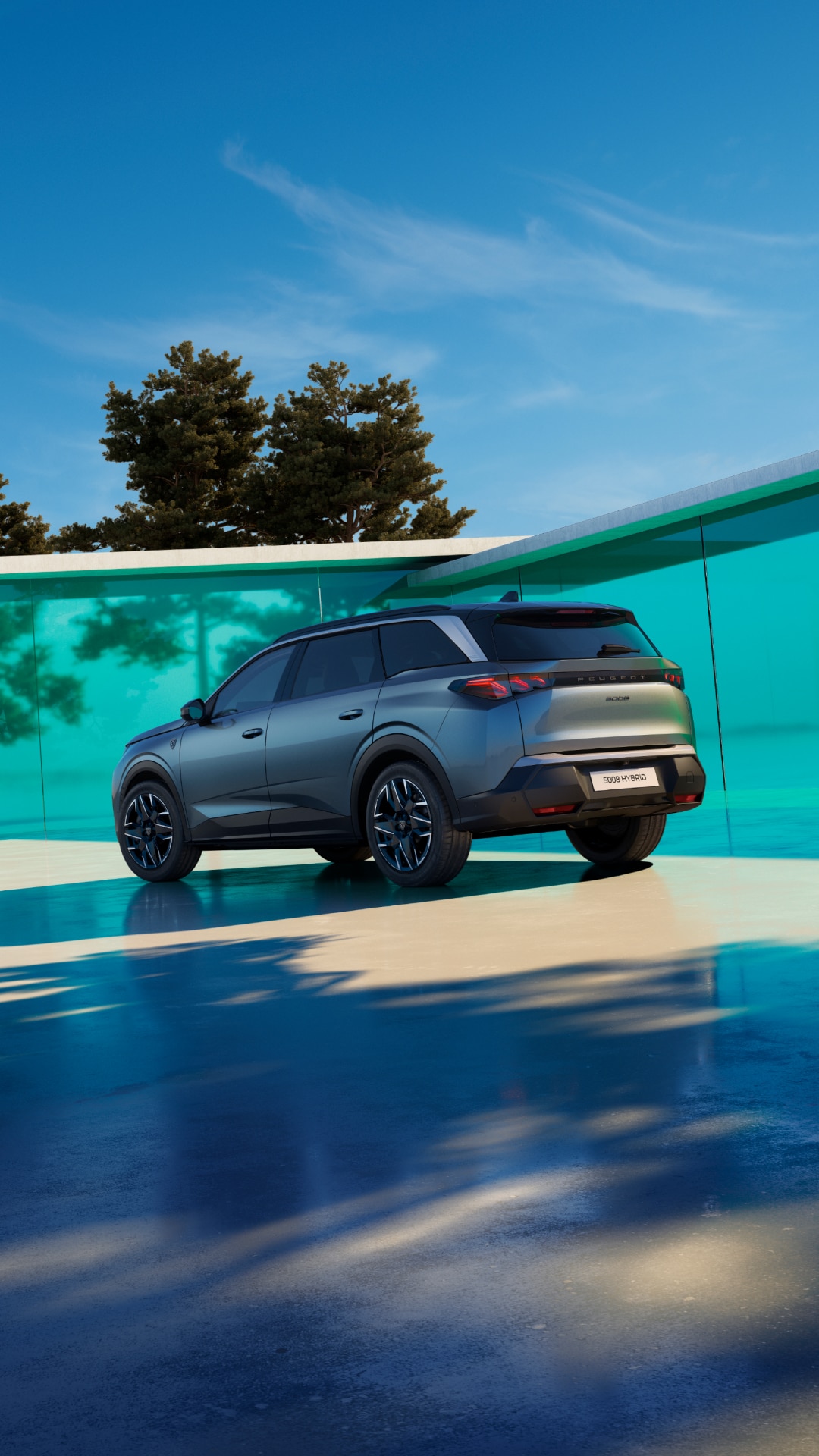 PEUGEOT 5008 Hybride achteraanzicht