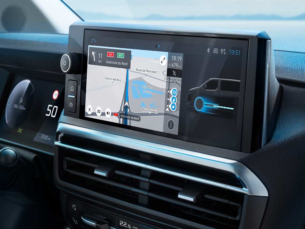 PEUGEOT E-EXPERT écran tactile connecté