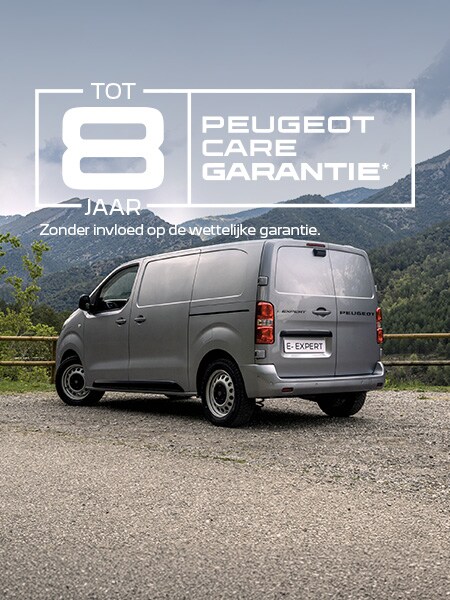 PEUGEOT E-Expert and PEUGEOT CARE logo