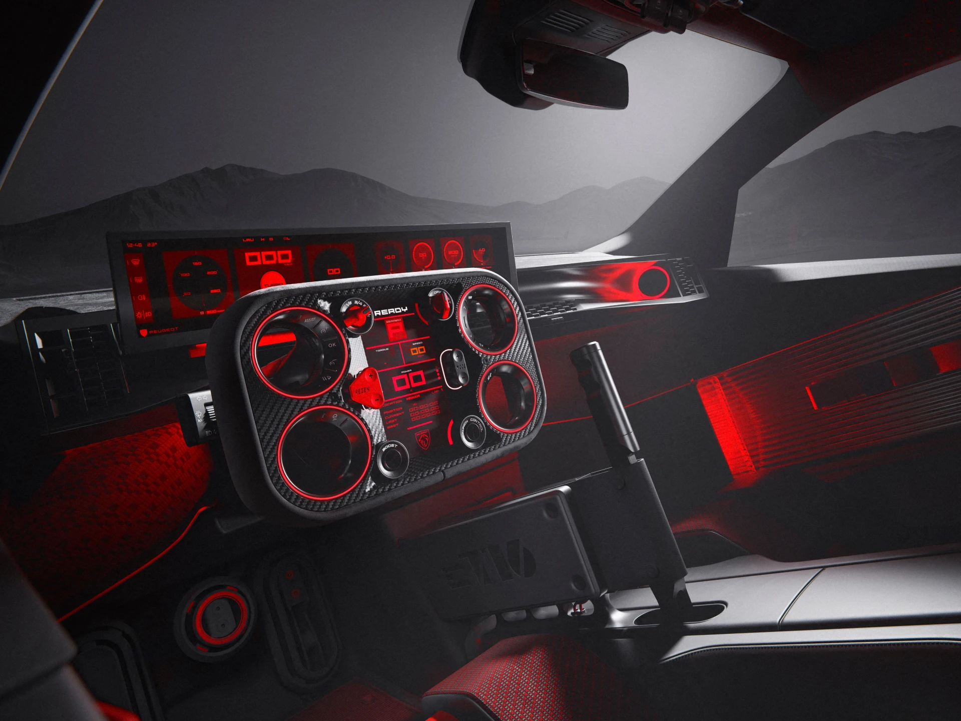 Peugeot E-T16-concept uitgerust met het prestatiegerichte Hypersquare®-systeem